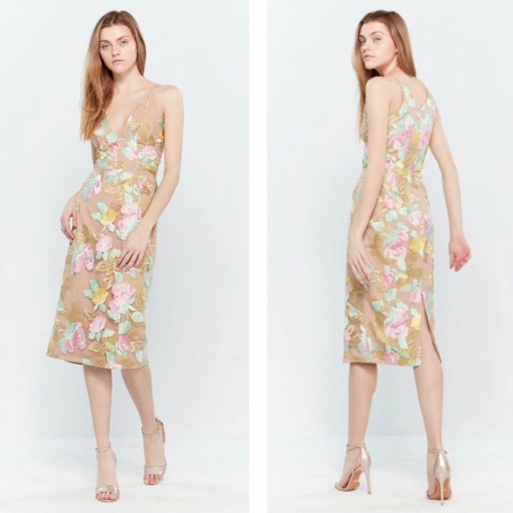 Dress the Population 'Mariah' Embroidered Dress
